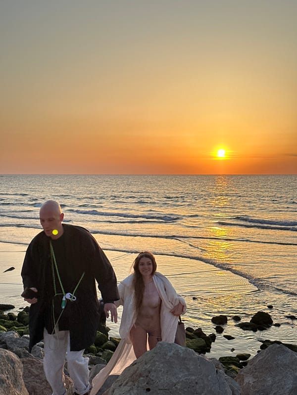 Afternoon leisure scenes captured along Tel Aviv coastline during sunset