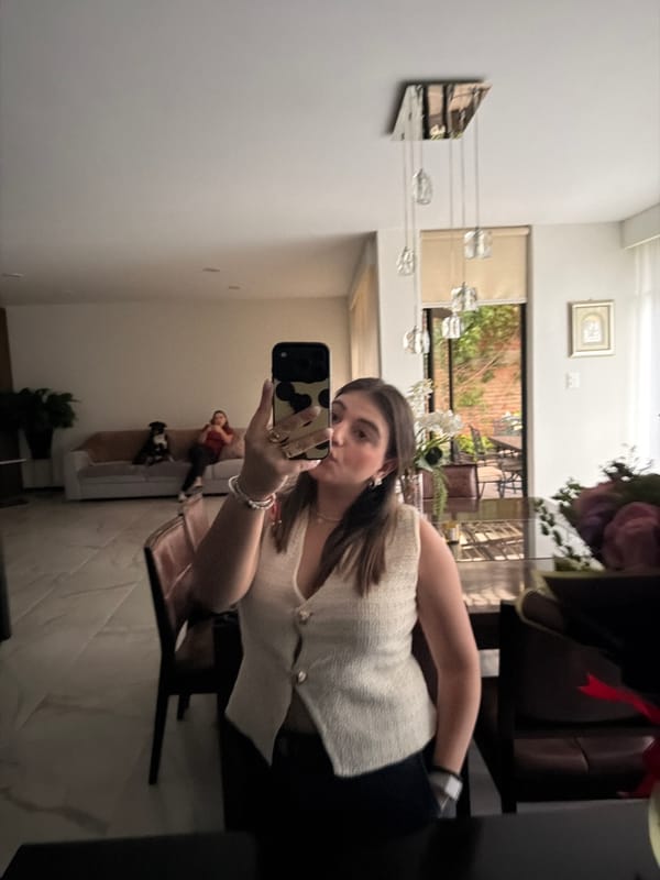 Woman documents quiet evening moments with pet at Mexico residence