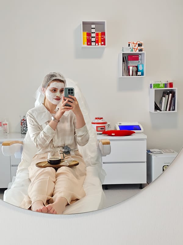 Woman documents spa day with selfies in Vinnytsia