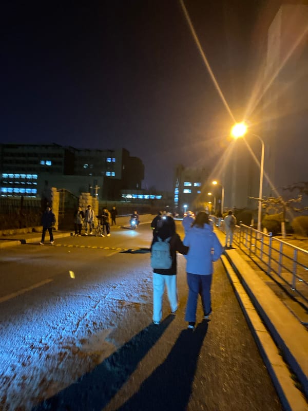 Night scenes documented in two Chinese cities