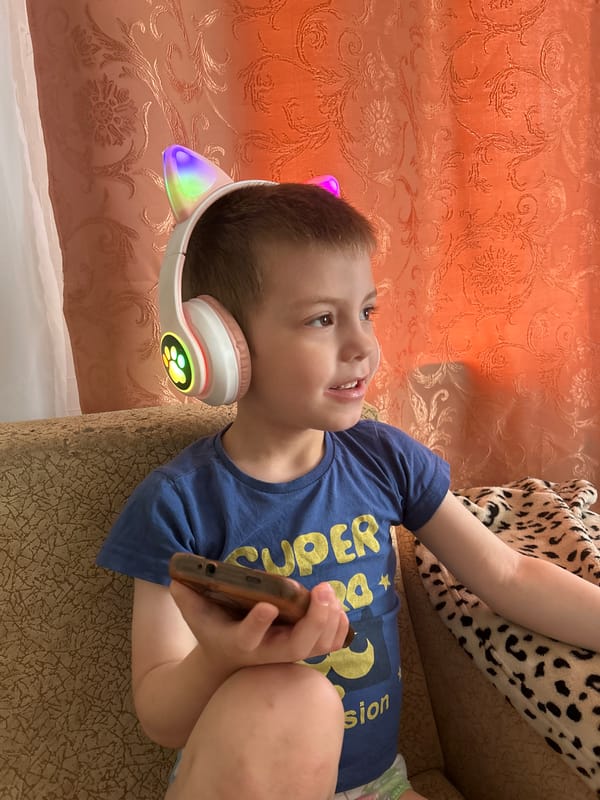 Russian family's morning routine captured in domestic moments