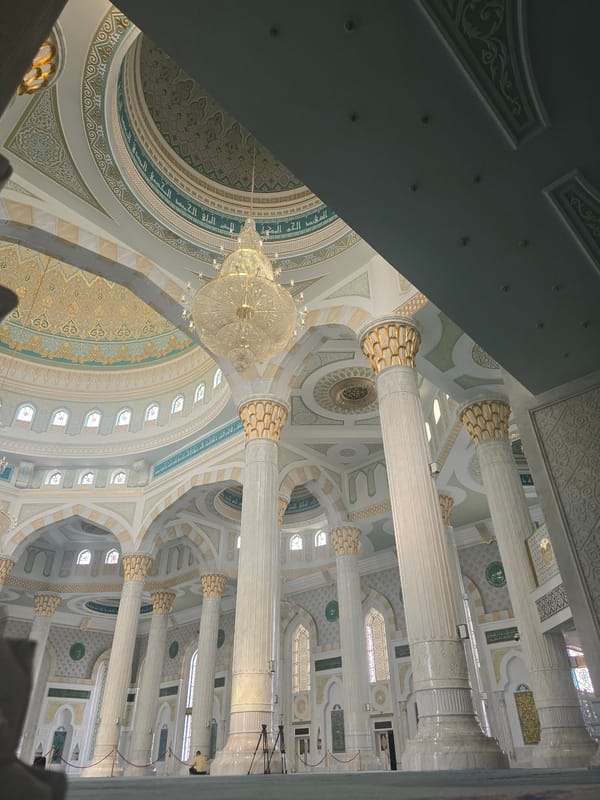 Astana's grand mosques, inside and out