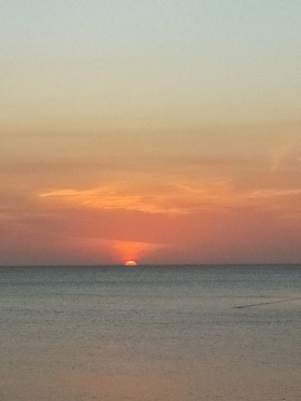 Sunset moments documented across Juan Griego coastline