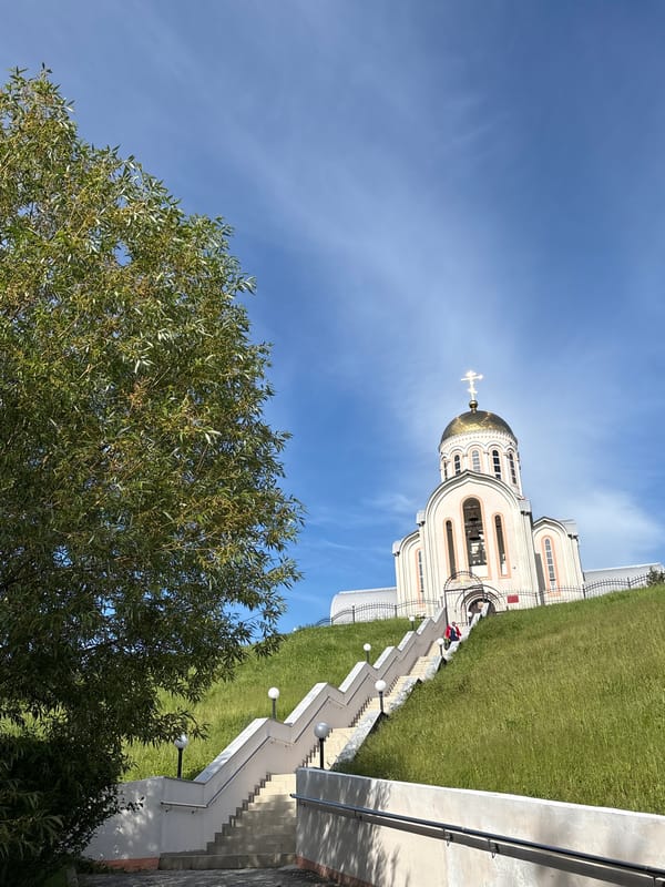 Orthodox Church Documented by Visitors in Varvarovka, Russia