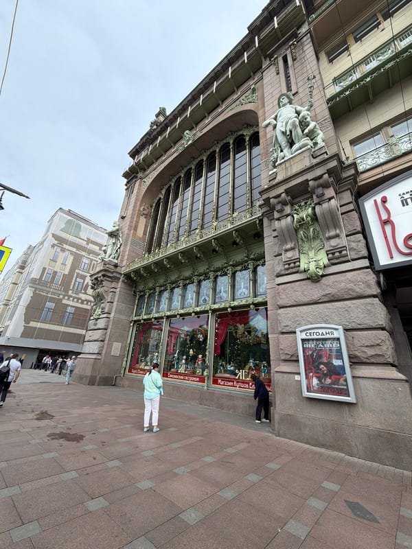 Nevsky Prospekt's grand facades and storefronts, Saint Petersburg