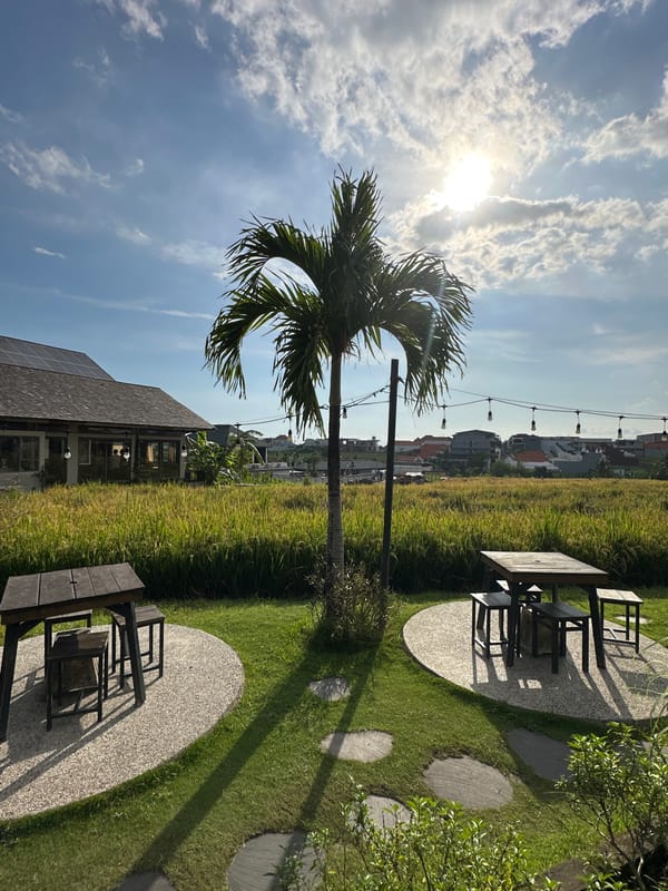 Sunny morning scene captured in North Kuta, Indonesia