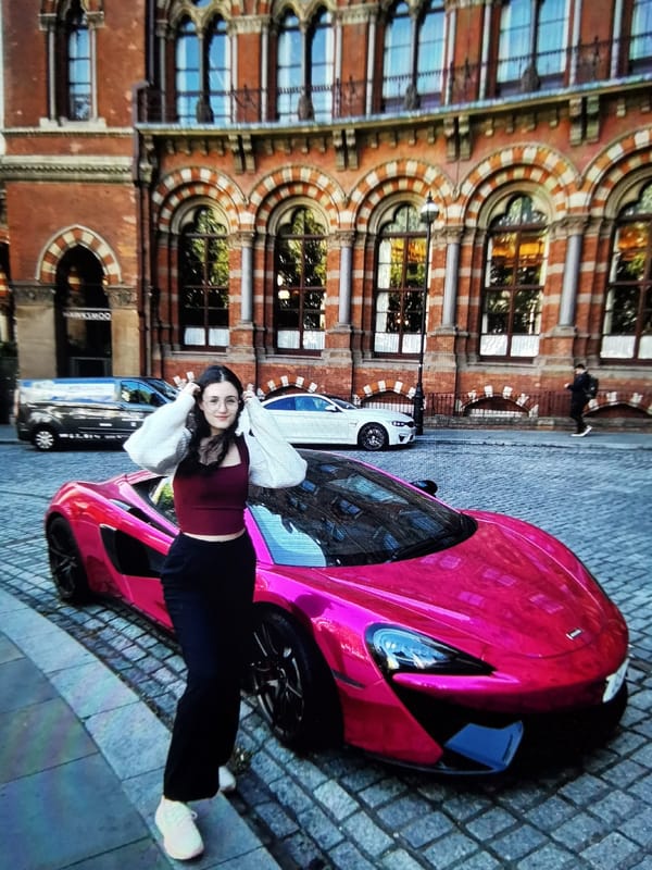 Evening memories across London capture landmarks, luxury cars, daily life