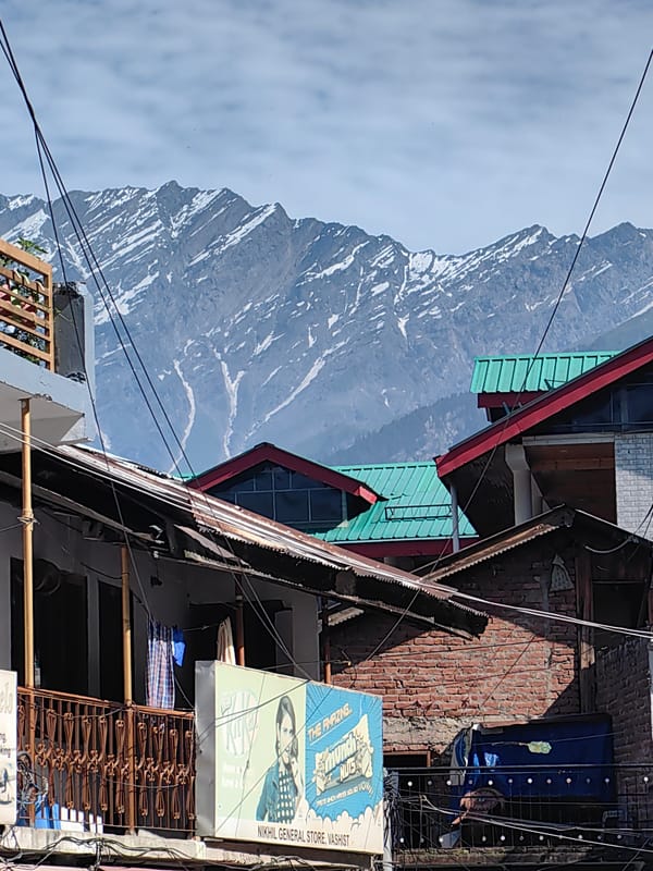 Morning street life in Vashisht village, Himachal Pradesh
