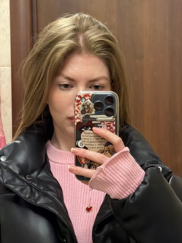 Young person takes selfie at unknown location