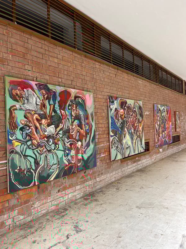 Art workshops and displays documented across Dhaka