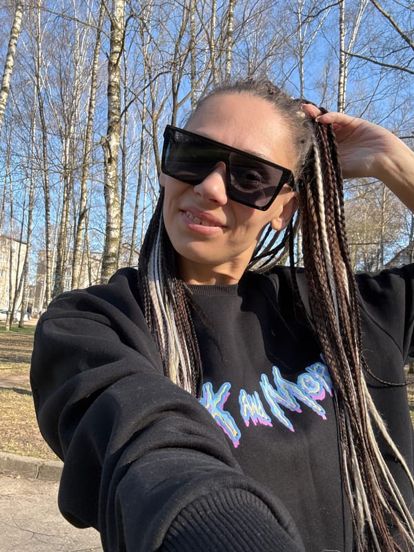 Family outdoor playtime documented in Rusanovo, Russia