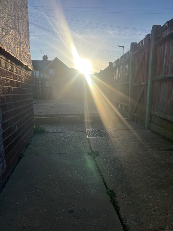 Sunny morning scene captured in Gorleston-on-Sea