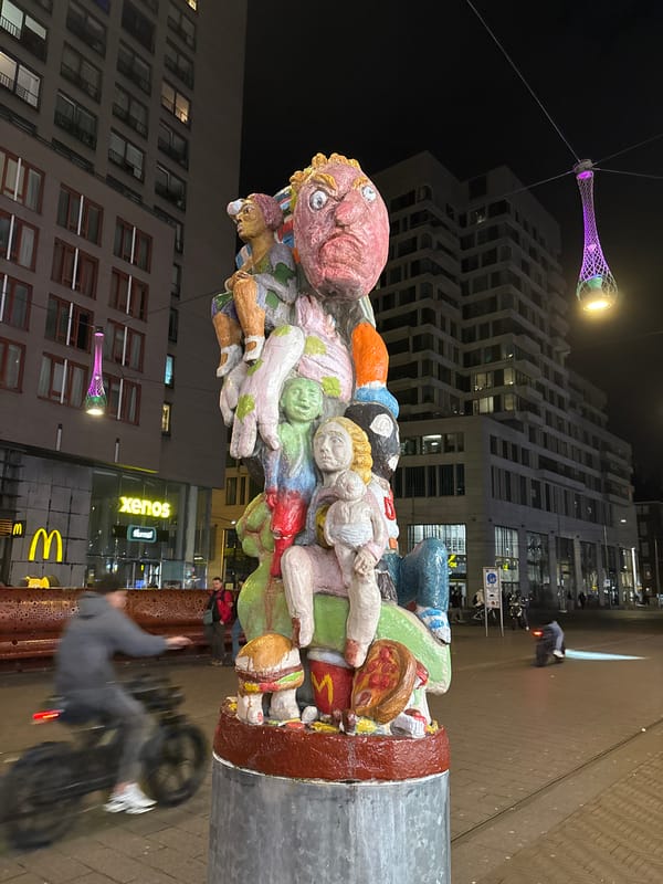 Colorful public art sculptures spotted in The Hague