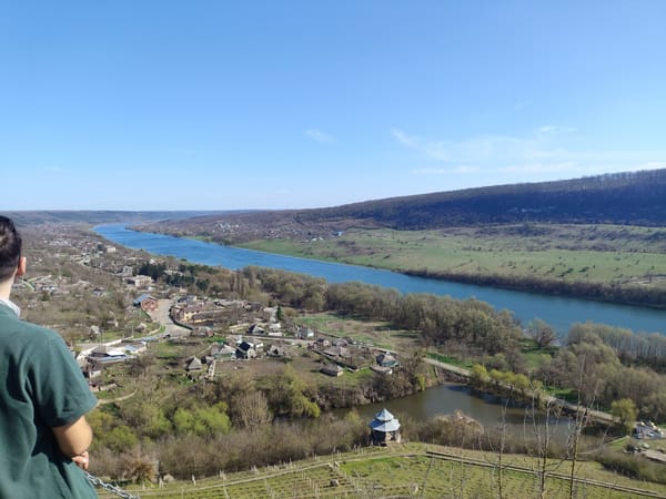 River valley scene documented in Stroiesti, Moldova