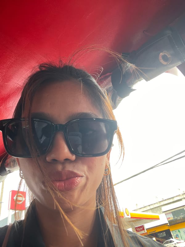Riding through Davao City traffic, tricycle view