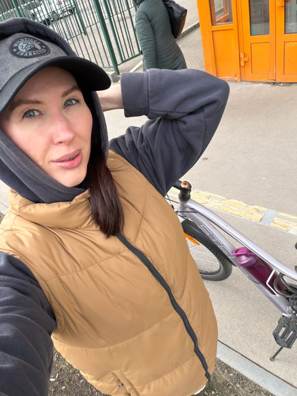 Woman with stroller spotted during morning walk in Perm