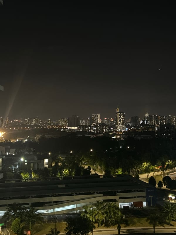 Nighttime scenes documented across Kuala Lumpur cityscape and streets