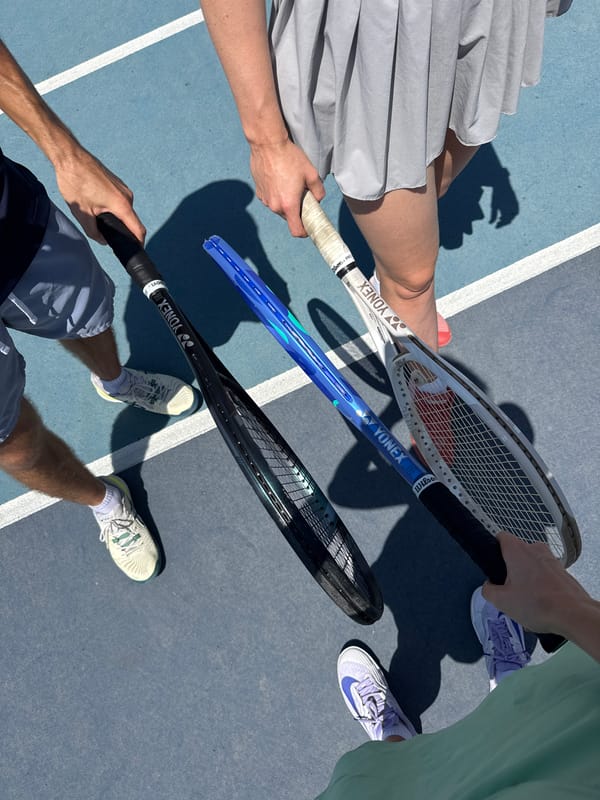Tennis players gather on Tel-Aviv court Saturday morning