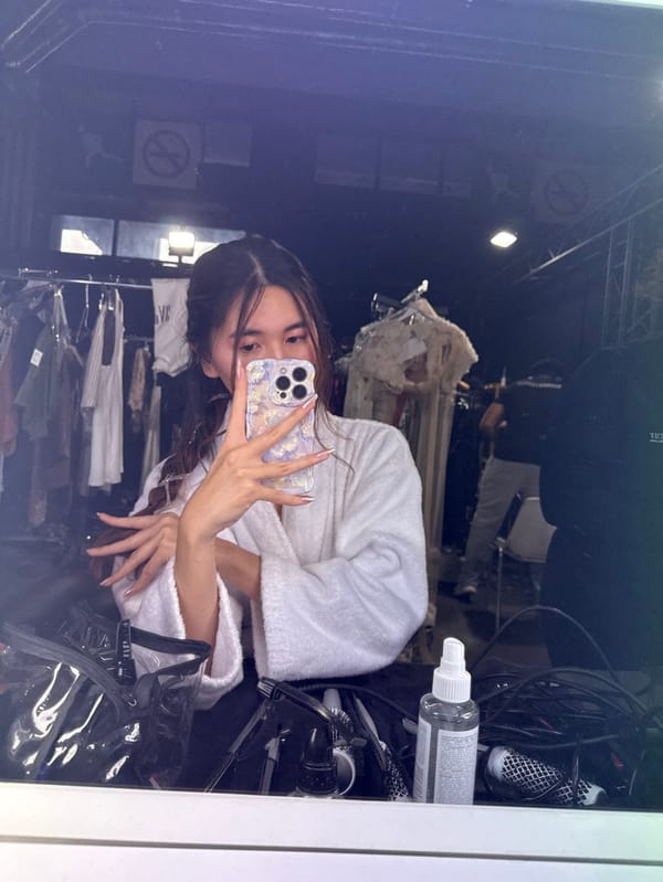 Person takes mirror selfies in bathrobe in Issy-les-Moulineaux