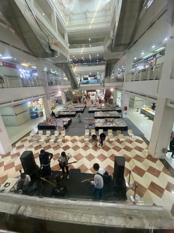 East Jakarta mall mixing book fair, accessories, and plush toys