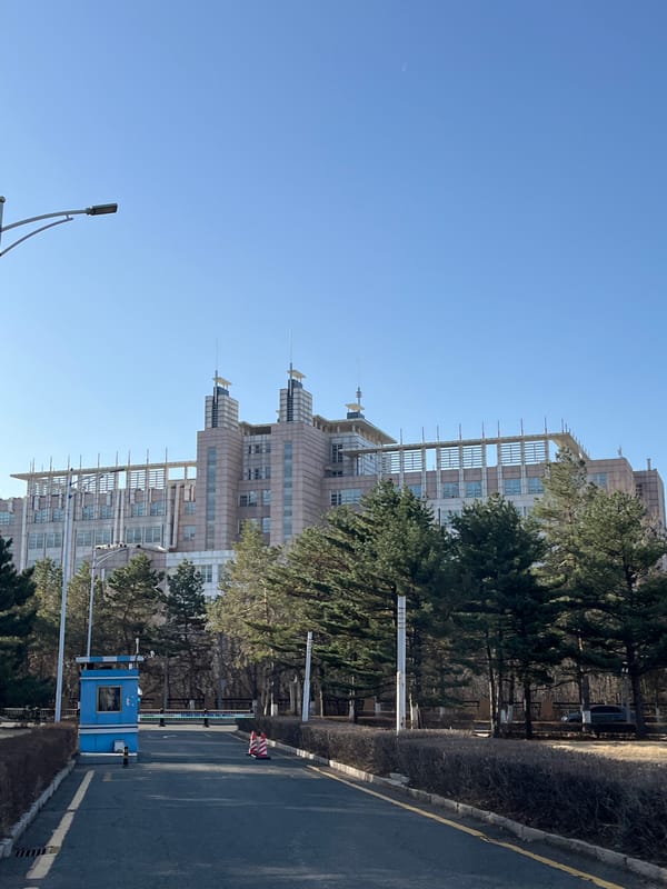 Urban scenes and international flags documented in Changchun