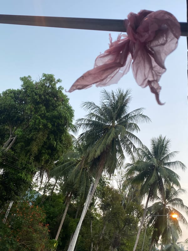 Evening moments documented in Baan Tai, Thailand