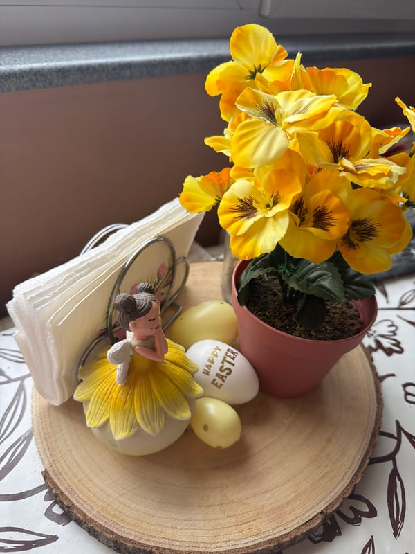 Easter morning domestic moments with cat in Buhovo, Bulgaria