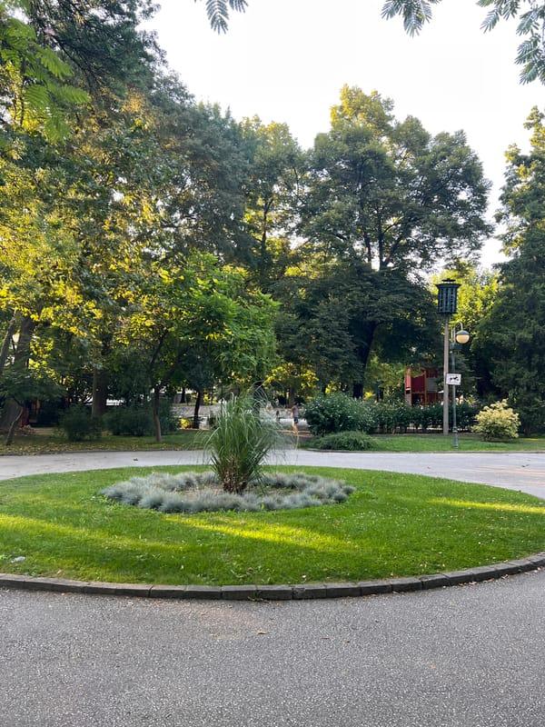 Plovdiv's City Beach pool and park on a summer afternoon