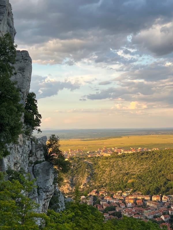 Hiker documents afternoon mountain exploration near Asenovgrad, Bulgaria