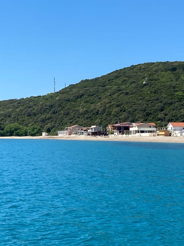 Coastal morning documented in Prijevor Montenegro with boats and scenery