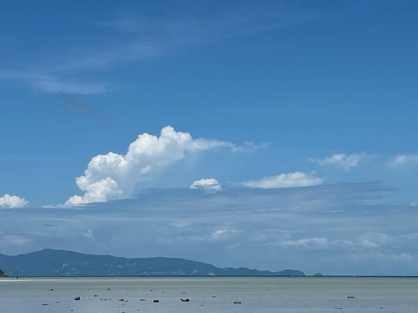 Early morning low tide documented at Ko Phangan beach