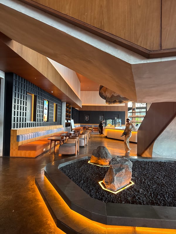 Upscale Kintamani cafe with sweeping Mount Batur views
