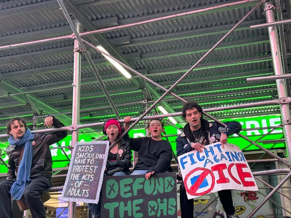 Large street demonstration draws crowds in New York City