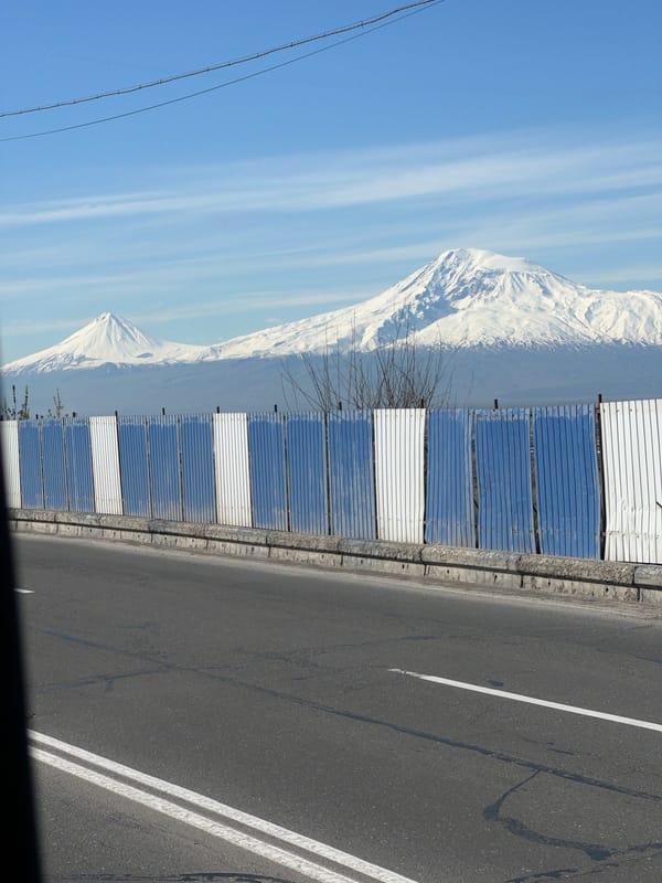 Roadside infrastructure documented near Yerevan, Armenia