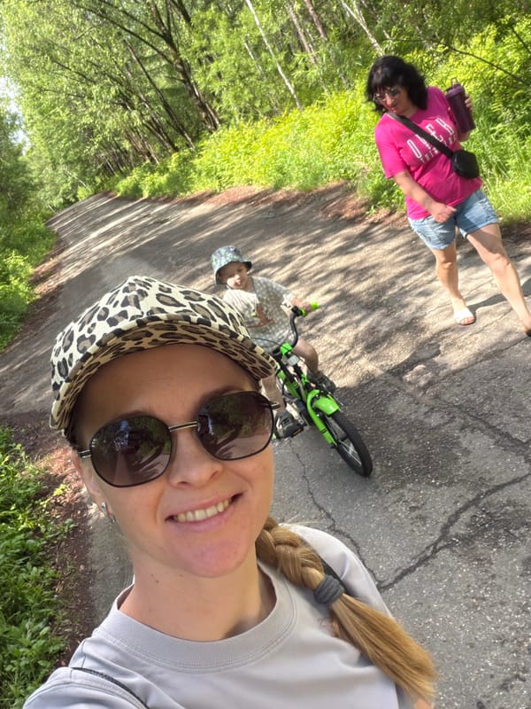 Afternoon stroll on a forest path in Кульдур, Russia