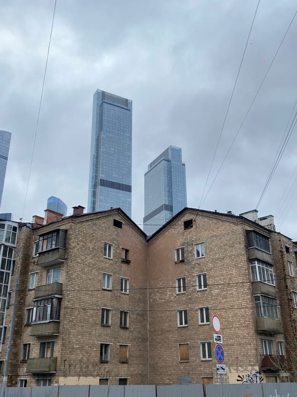 Old meets new: Khimki's architectural contrast captured