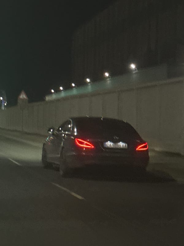 Car with distinctive taillights spotted under Plovdiv bridge
