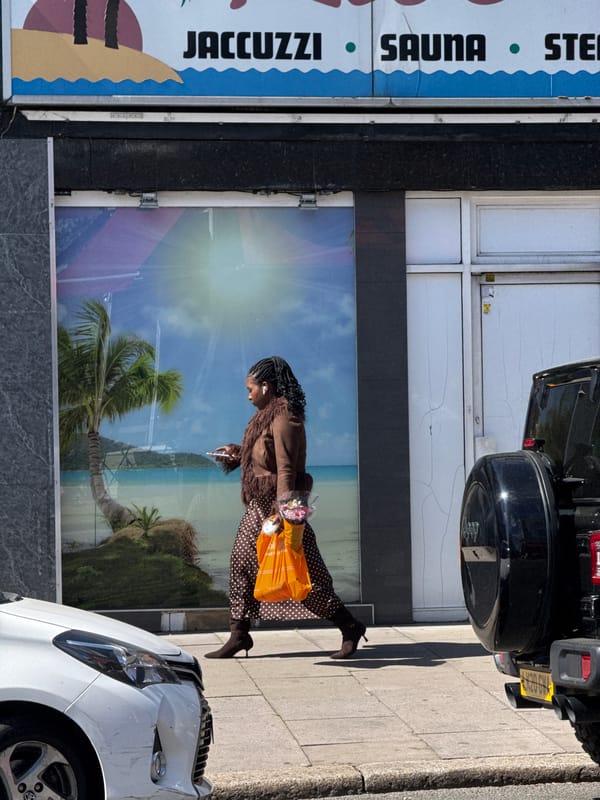 Ordinary street life captured in central London Sunday afternoon
