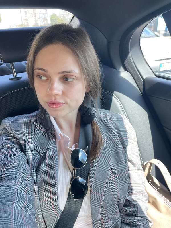 Woman documents POV challenge during car ride in Novi Sad