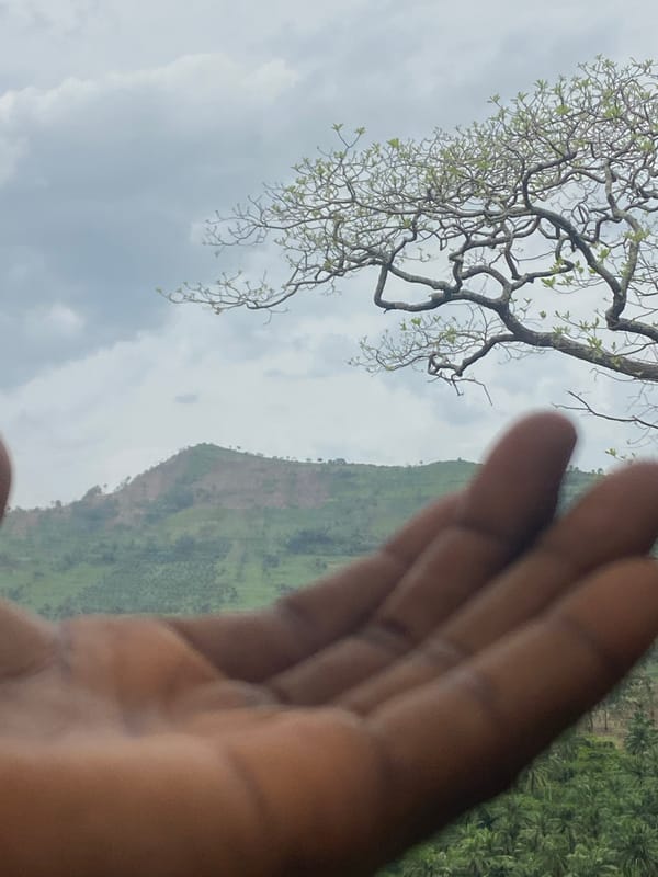 Peaceful mountain landscape documented in Achara, Nigeria