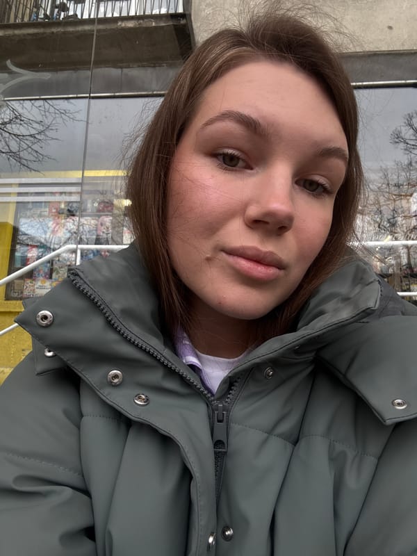 Woman takes morning selfie in Belgrade suburb