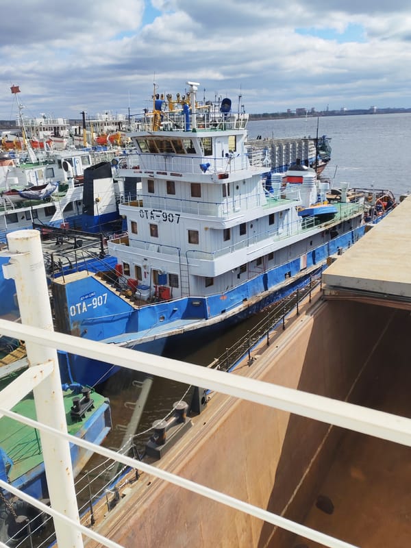 Morning documentation of Rybinsk port operations and maritime infrastructure