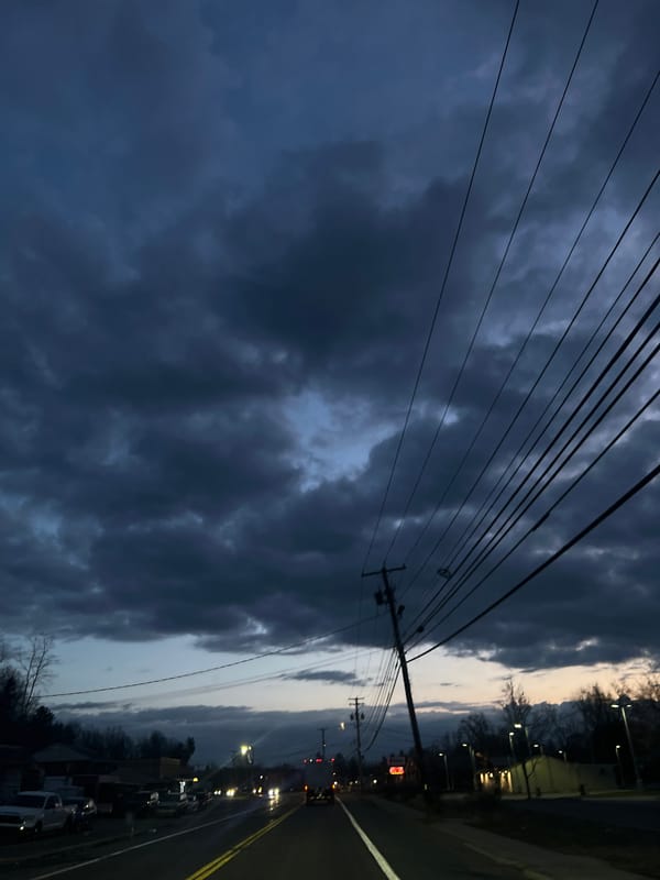 Overcast morning documented in dual street photographs, Newburgh
