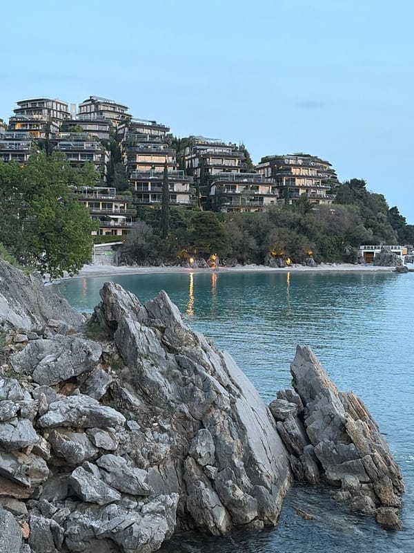 Luxury Dukley Gardens resort complex documented in Budva, Montenegro