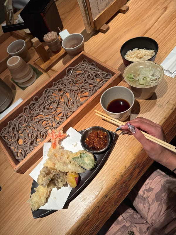 Early morning Japanese dining documented in Shibuya