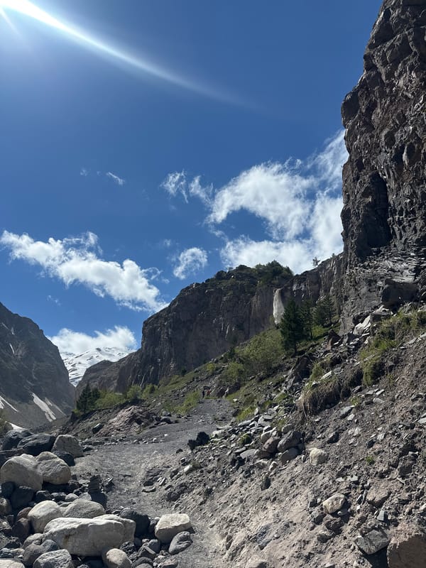 Cable car rides and mountain trails in Terskol's Caucasus peaks