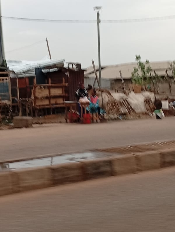 Morning street activity documented in Sabon Tasha, Nigeria