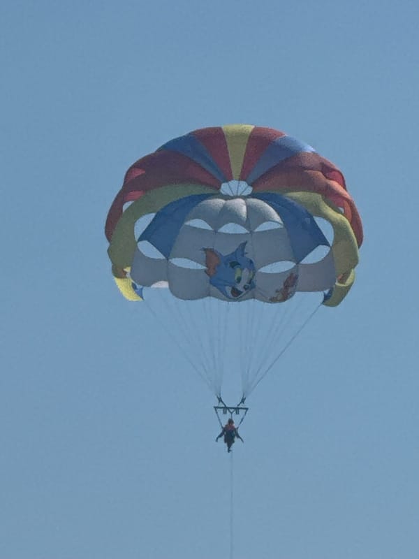 Parasailing and beach vibes on a sunny Sochi afternoon