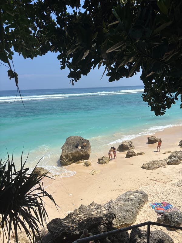 Morning beach scenes documented in Ungasan, Indonesia coastal area