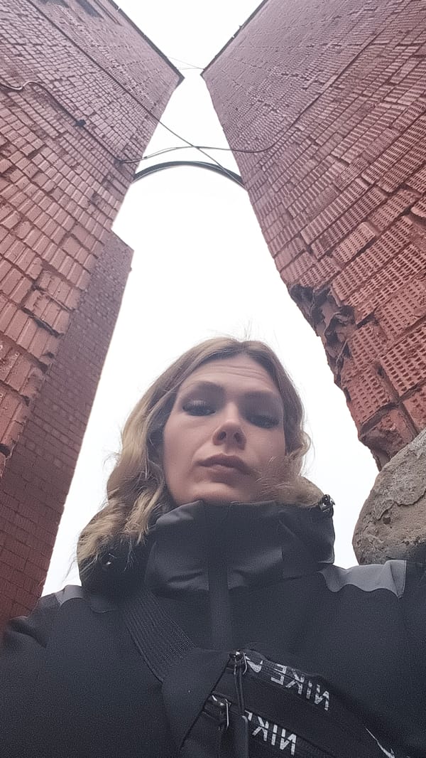 Woman visits Forever with Russia monument in Izhevsk